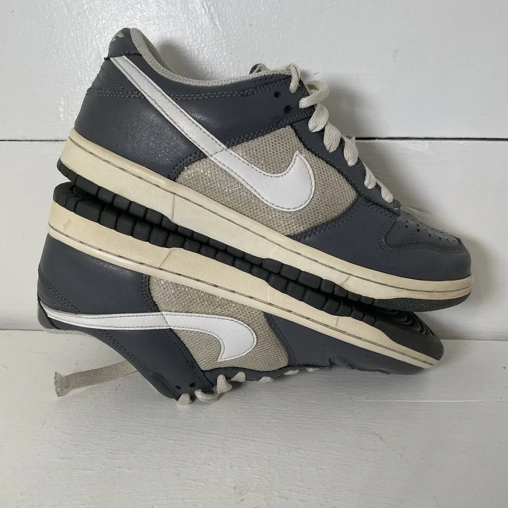 Nike Dunk Low CL 'Dark Grey‎ White Silver', women's size 9 | 317815-012 | 2009
